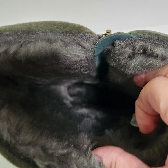 LAMO NIB Water And Stain Resistant Suede Boots Juniper Forest Green Size 11M - Picture 9 of 13